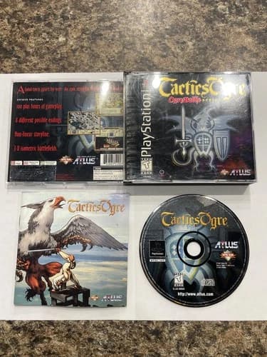 Tactics Ogre (Sony PlayStation 1, 1998) CIB Complete With Manual | Collectors !!