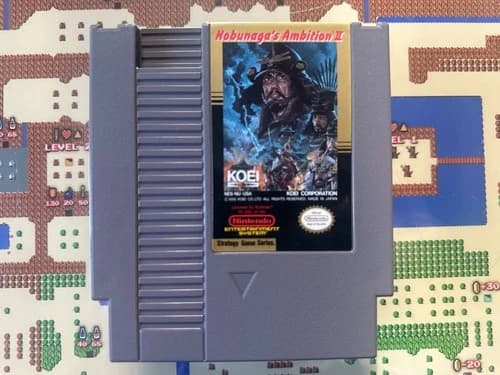 NES Nintendo Nobunaga's Ambition II 2 Cart GENUINE AUTHENTIC TESTED