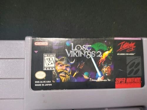 Lost Vikings 2 Nintendo SNES 1997 Cartridge, Super Nintendo