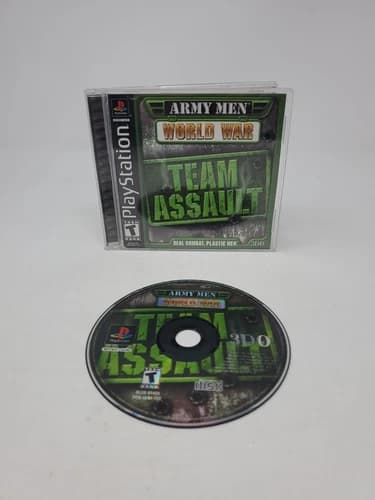 Army Men World War Team Assault Playstation PS1 Complete With Manual CIB Sony