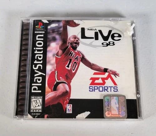 NBA Live 98 Video Game PlayStation 1 PS1 CIB COMPLETE Scratched But Tested Works