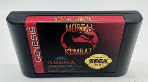 Mortal Kombat (Sega Genesis, 1993) Cart Only Tested EXCELLENT