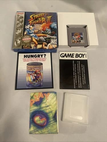 Boxed Genuine Nintendo Game Boy Street Fighter II 2 With Box Manual Inserts Game