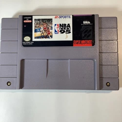 NBA Live 95 (Super Nintendo SNES, 1994) Game Cartridge Only - Tested