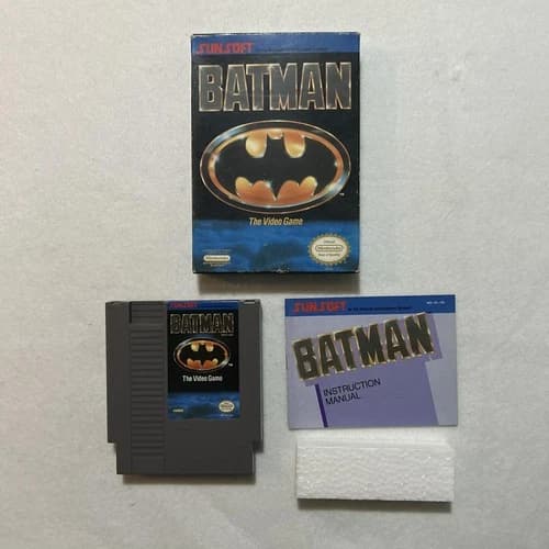 Batman: The Video Game (Nintendo Entertainment System, 1990) NES COMPLETE CIB