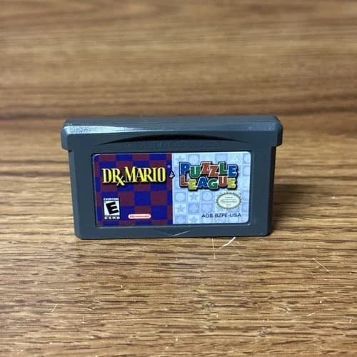 Dr Mario x Puzzle League Nintendo Gameboy Advance Authentic Tested