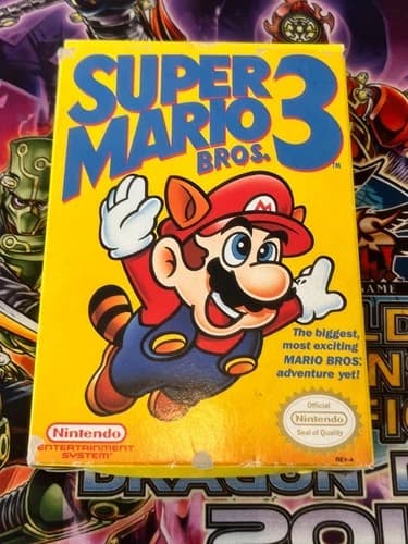 Super Mario Bros. 3 (Nintendo NES, 1990) CIB, Tested, Good Cond!