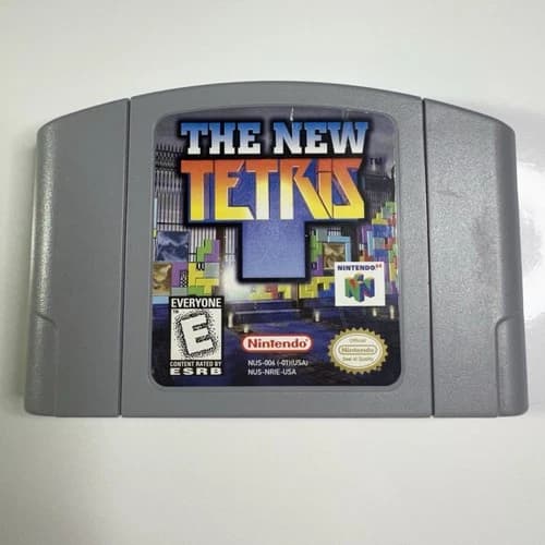 The New Tetris N64 Nintendo 64 Authentic Cartridge Only - Tested