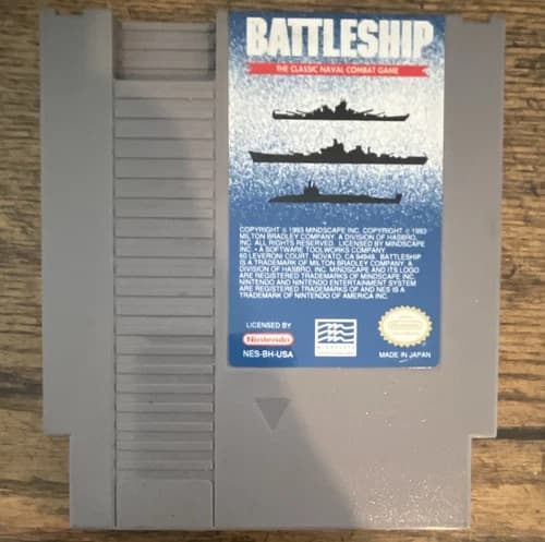 Mindscape Battleship for Nintendo NES NTSC-U/C Video Game Cartridge (1993)