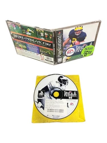 Sony PlayStation 1 PS1 CIB Complete TESTED NCAA Football 99 CF S
