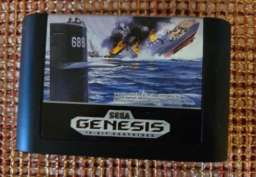 688 ATTACK SUB (Sega Genesis Video Game Cartridge)