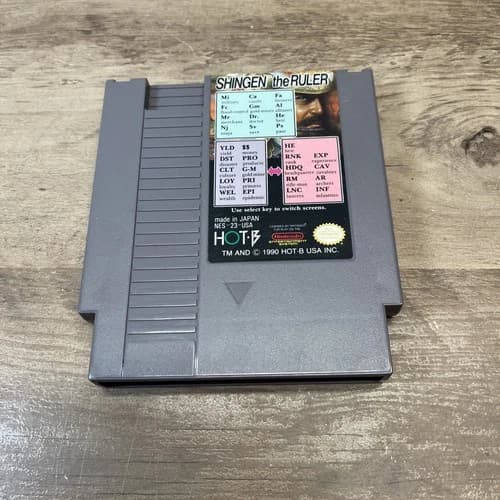 Nintendo Entertainment System (NES) - Shingen the Ruler - Authentic Cartridge
