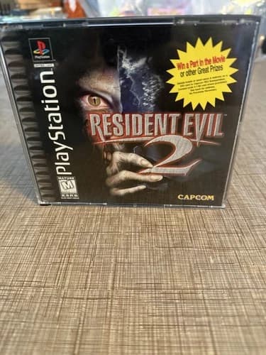 Resident Evil 2 PS1 PlayStation 1 Black Label Complete In Box Survival Horror