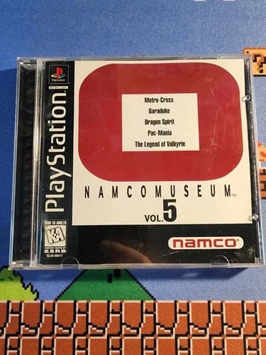 Namco Museum Vol. 5 (PlayStation) PS1 PSX PSone RARE! 722674020633 free ship
