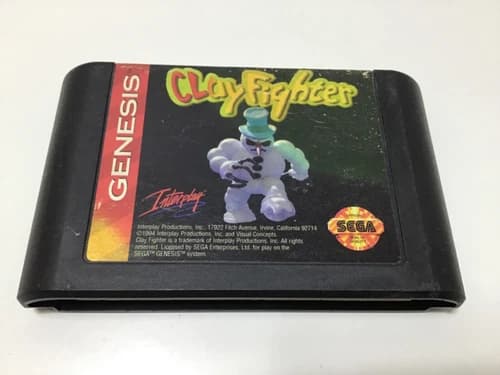 1994 Sega Genesis Clay Fighter Game Only