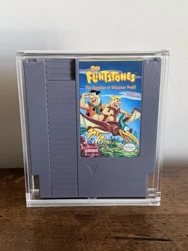 The Flintstones: The Surprise at Dinosaur Peak! Nintendo NES Cleaned/Tested
