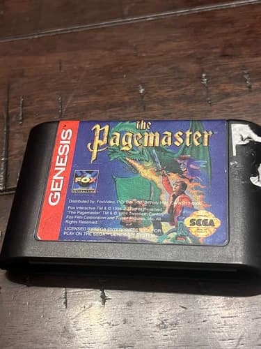 Pagemaster (Sega Genesis, 1994) CART ONLY
