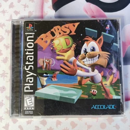 Bubsy 3D (PlayStation 1 PS1 PSX, 1997)