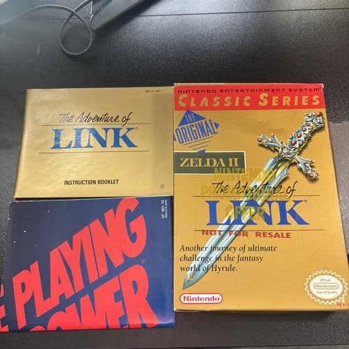 THE ADVENTURE OF LINK ZELDA ll (CLASSIC SERIES) NES BOXED CIB