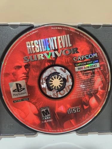 Resident Evil: Survivor PS1 (Sony PlayStation 1, 2000) Loose Disc Only