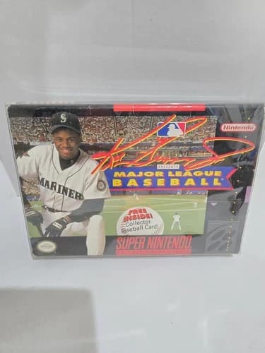 Ken Griffey Jr. Presents Major League Baseball (Super Nintendo SNES) CIB TESTED