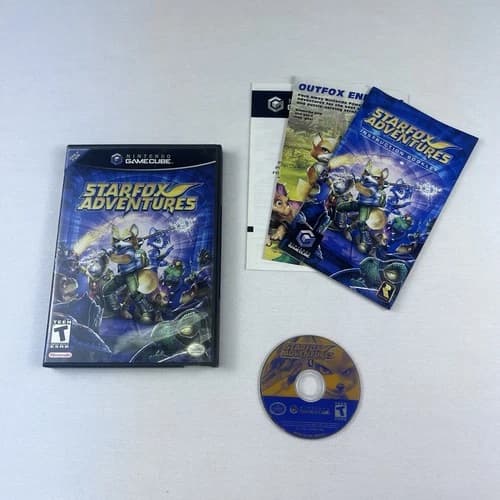 Star Fox Adventures (Nintendo GameCube, 2002) Black Label CIB Complete US Tested