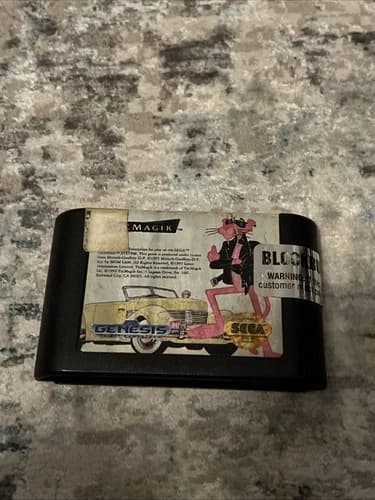 Pink Panther Goes to Hollywood (Sega Genesis, 1993) Cartridge Only Tested Game