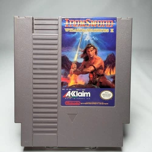 Iron Sword Wizards and Warriors II NES Cartridge Only Pre-Owned Tested And Works