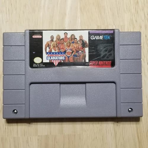 American Gladiators SNES Cartridge Authentic and works.