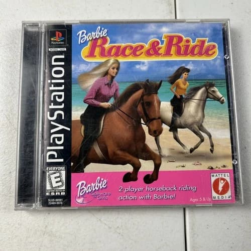 Barbie Race & Ride PlayStation Video Game Multiplayer 2 Player