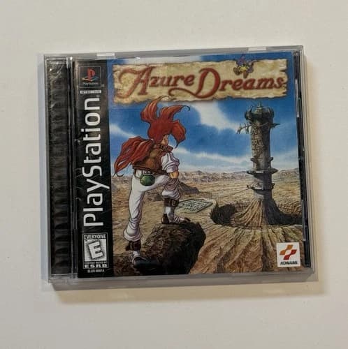 Azure Dreams (Sony PlayStation 1, 1998) PS1 Konami RPG, CIB Complete