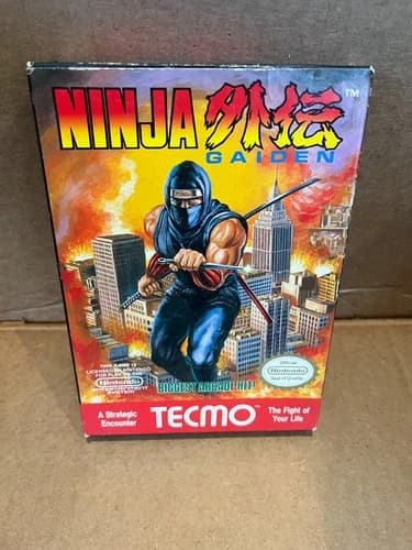Ninja Gaiden NES Nintendo Complete in Box CIB Authentic Tecmo