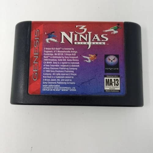 3 Ninjas Kick Back (Sega Genesis) Cartridge Only