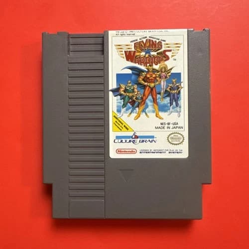 Flying Warriors Video Game Nintendo NES Cart Only 100% Authentic