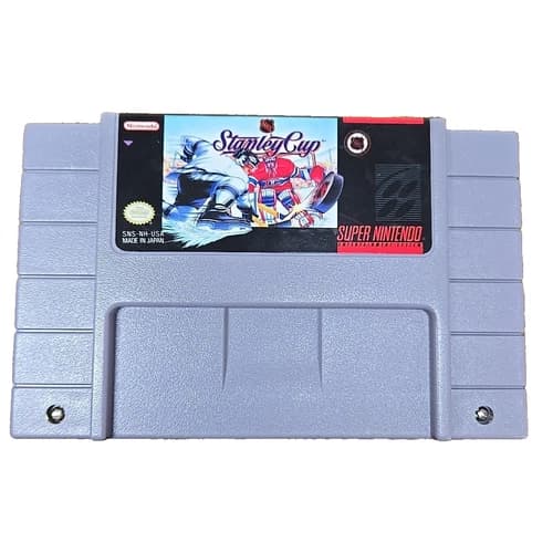 NHL Stanley Cup Super Nintendo SNES OEM Game Cartridge 1993 Tested Hockey