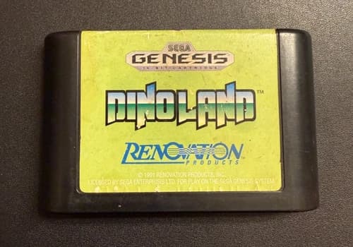 Dino Land (Sega Genesis, 1991) - Cart Only - TESTED, WORKING