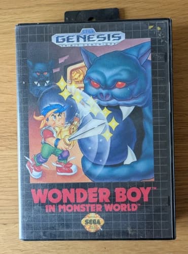 Wonder Boy in Monster World Sega Genesis 1992 Action Adventure Video Game Tested