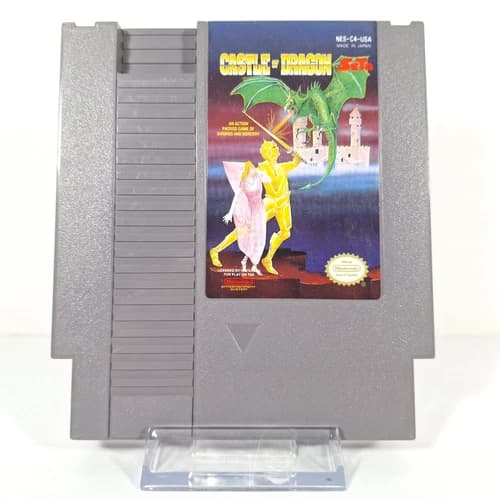 Castle of Dragon Nintendo NES Cartridge - Authentic, Cleaned, and Tested