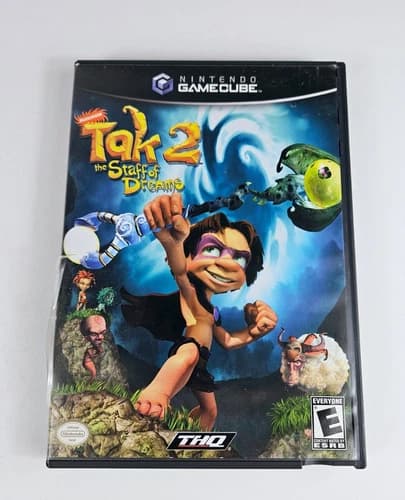 Tak 2 The Staff of Dreams Nintendo GameCube Complete In Box Authentic Tested