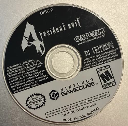 Resident Evil 4 Disc 2 (Nintendo GameCube, 2005) Disc Only