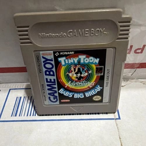 Tiny Toon Adventures Babs' Big Break Nintendo Game Boy Bonus On Back! Tested!🔥