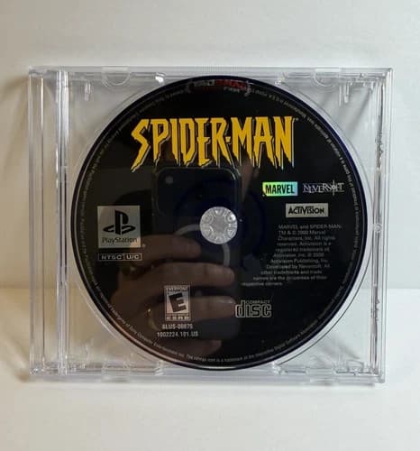 Spider-Man (Sony PlayStation, PS1, 2000) Disc Only - Tested Working