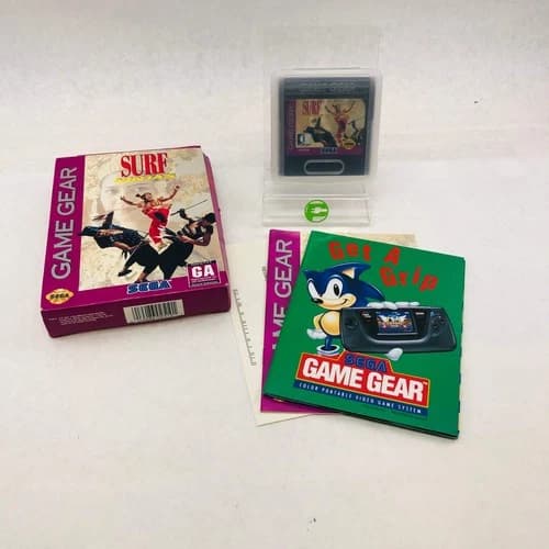 Surf Ninjas (Sega Game Gear, 1992) Complete in Original Box w Inserts CIB