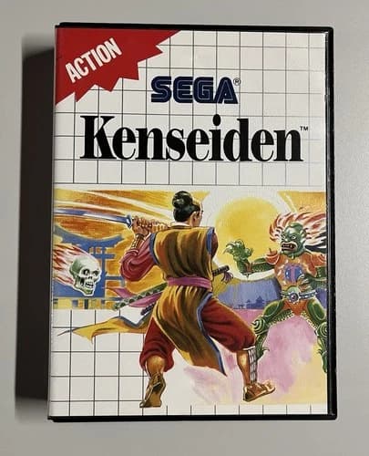 Kenseiden for Sega Master System 1988 Complete CIB Case Manual Tested