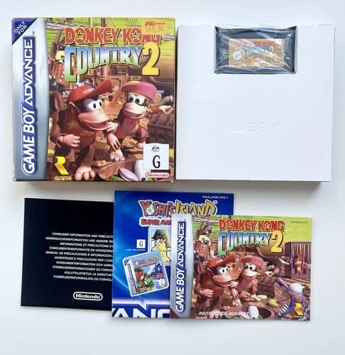 Donkey Kong Country 2 (Nintendo Game Boy Advance, GBA 2004) CIB / Tested & Works
