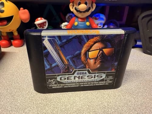 TECHNO COP SEGA GENESIS VIDEO GAME CARTRIDGE ONLY AUTHENTIC 1990 ORIGINAL RARE