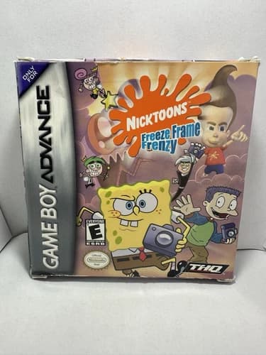 Nicktoons Freeze Frame Frenzy Nintendo Game Boy Advance CIB Tested