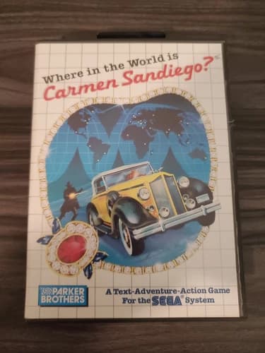 Where In The World Is Carmen SanDiego? (Sega Master System, 1988) CIB
