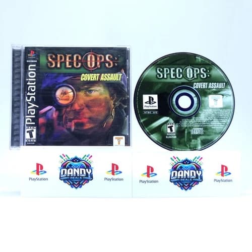 Spec Ops Covert Assault PS1 CIB W/ Manual - PlayStation