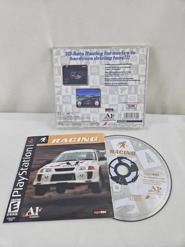 Racing -Sony Playstation PS1- CIB Complete Tested Video Game